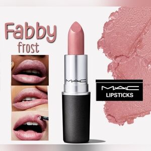 Mac Cosmetics Frost Lipstick Fabby Mauve Gold Brand New in Box Authentic